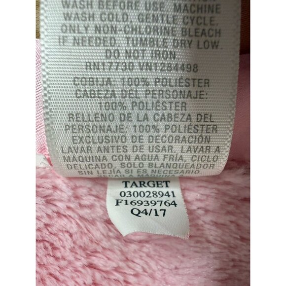 Cloud Island Pink White Polka Dot Bunny Satin Lg  Baby Security Blanket Gift HTF - Picture 4 of 14